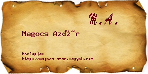 Magocs Azár névjegykártya